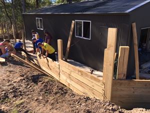 Building Retaining Wall at Benedict XVI Retreat Centre 2