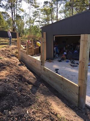 Building Retaining Wall at Benedict XVI Retreat Centre 3