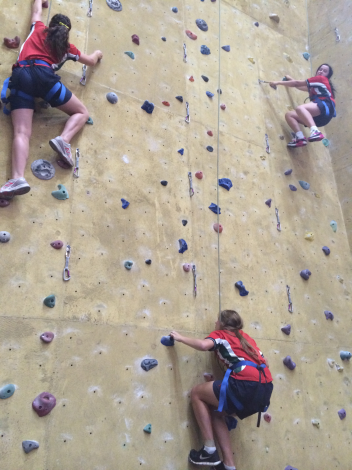 Yr10 Locke Girls up the wall